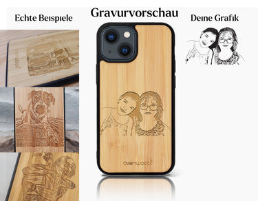 INDIVIDUELL iPhone 14 Bambus-Kunststoff
